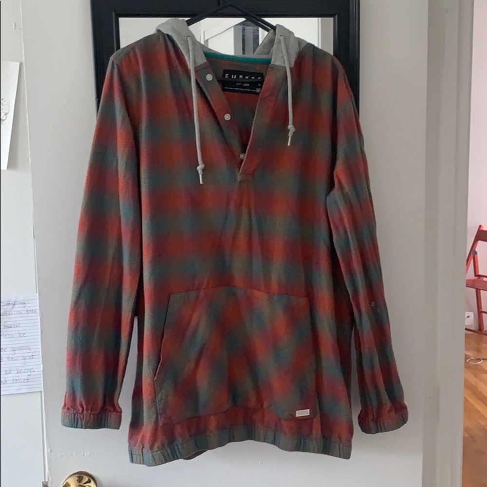 EMPYRE pullover hooded flannel